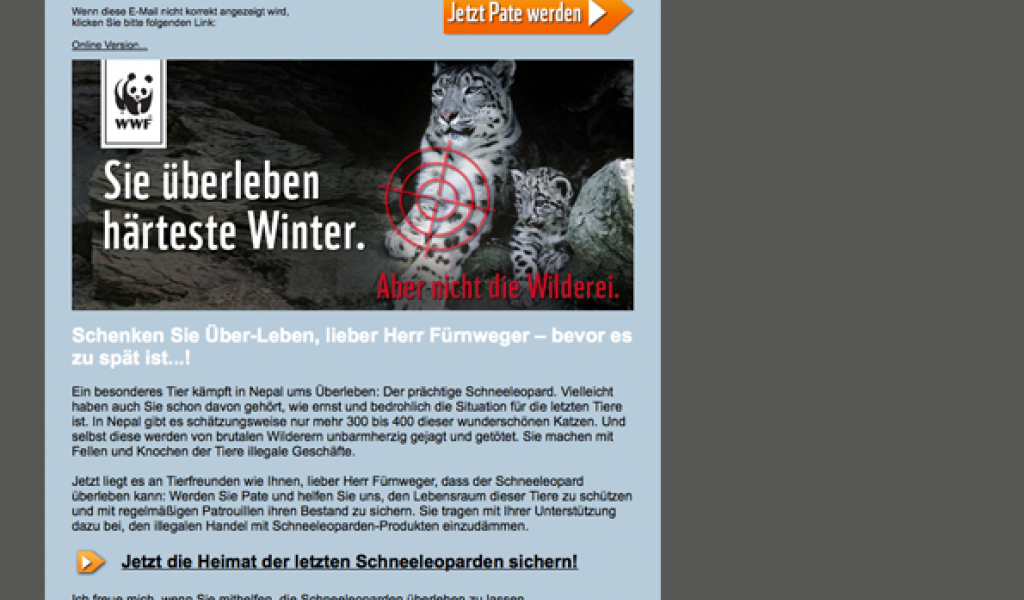 WWF E-Mailing